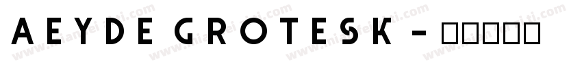Aeyde Grotesk字体转换